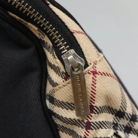 BURBERRY Blue Label Hand Bag Canvas Navy Auth ti2805 - Picture 11 of 16